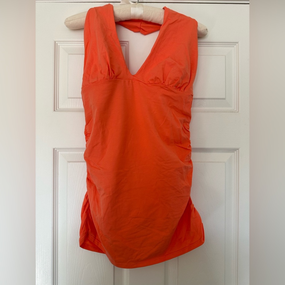 NWOT Vintage Victoria’s Secret Halter Bra Top Shelf Bra Coral Halter Top Large L